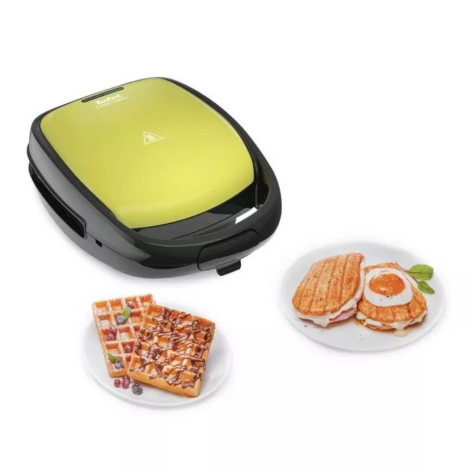 TEFAL Appareil à croque, Puissance 850 W, Plaques gaufre et croque