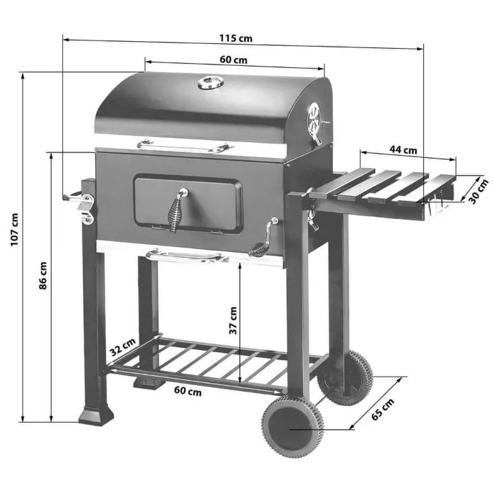 KLD2007 BARBECUE ARCODYM BLACK SP-KLD2007 - 8