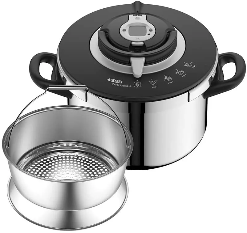 P4220705 COCOTTE MINUTE 6L INOX/NOIR INDUCTION SEB - 0