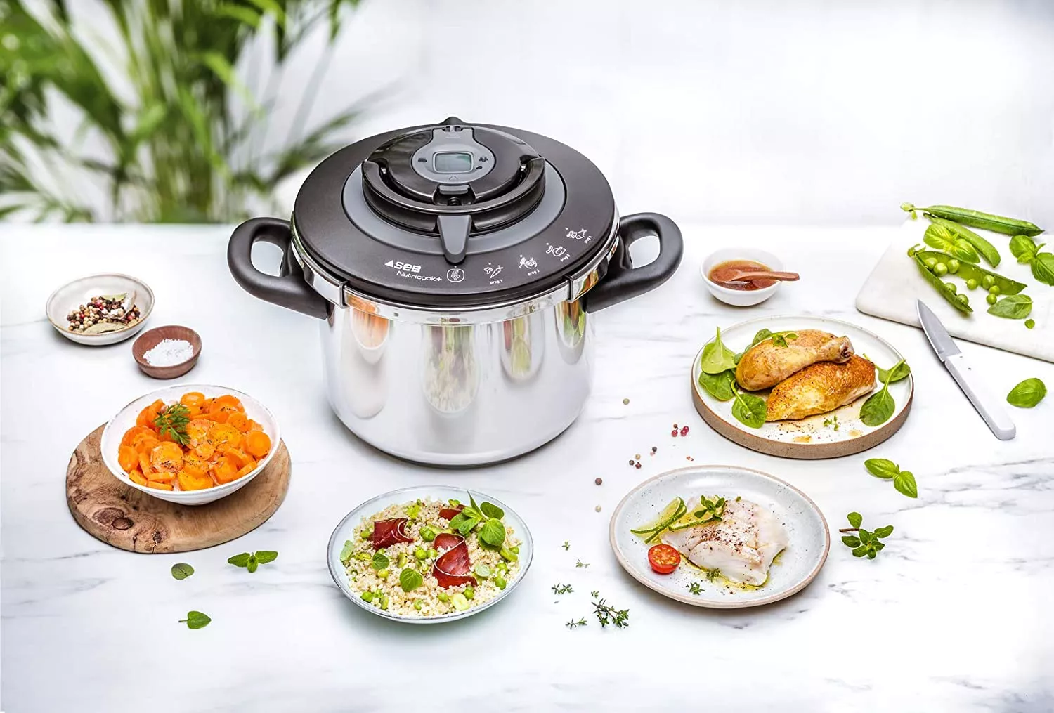 P4220705 COCOTTE MINUTE 6L INOX/NOIR INDUCTION SEB - 2