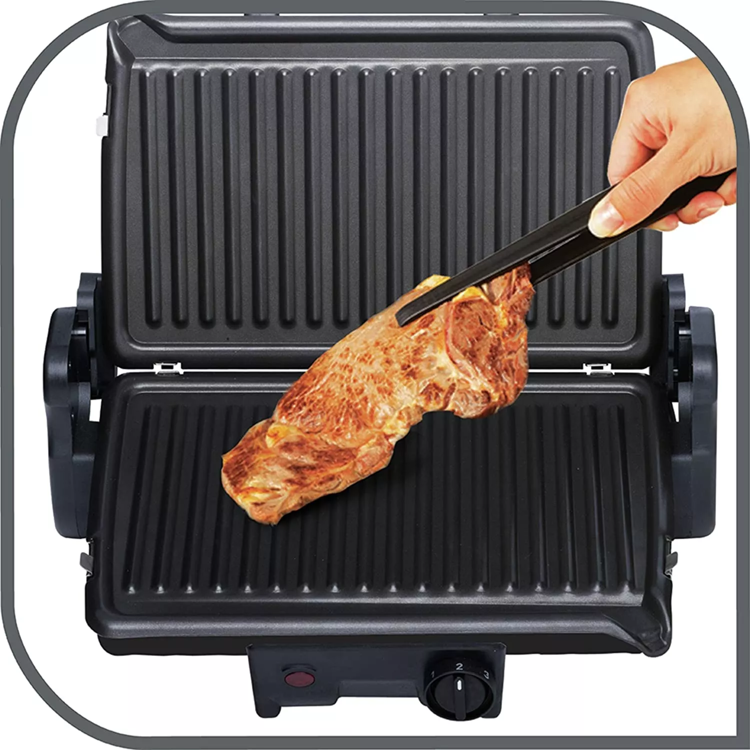 GC205012 MINUTE GRILL TEFAL 1600W Acier inoxydable, Gril - 4