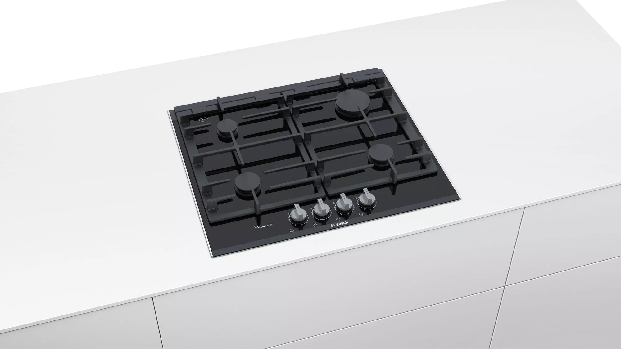 PRP6A6D70 PLAQUE BOSCH 60 CM EN VERRE NOIR 4 FEUX - 1