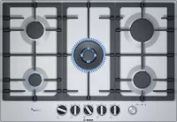 PLAQUE BOSCH 75 CM INOX 5 FEUX FONTE+ FLAMESELECT