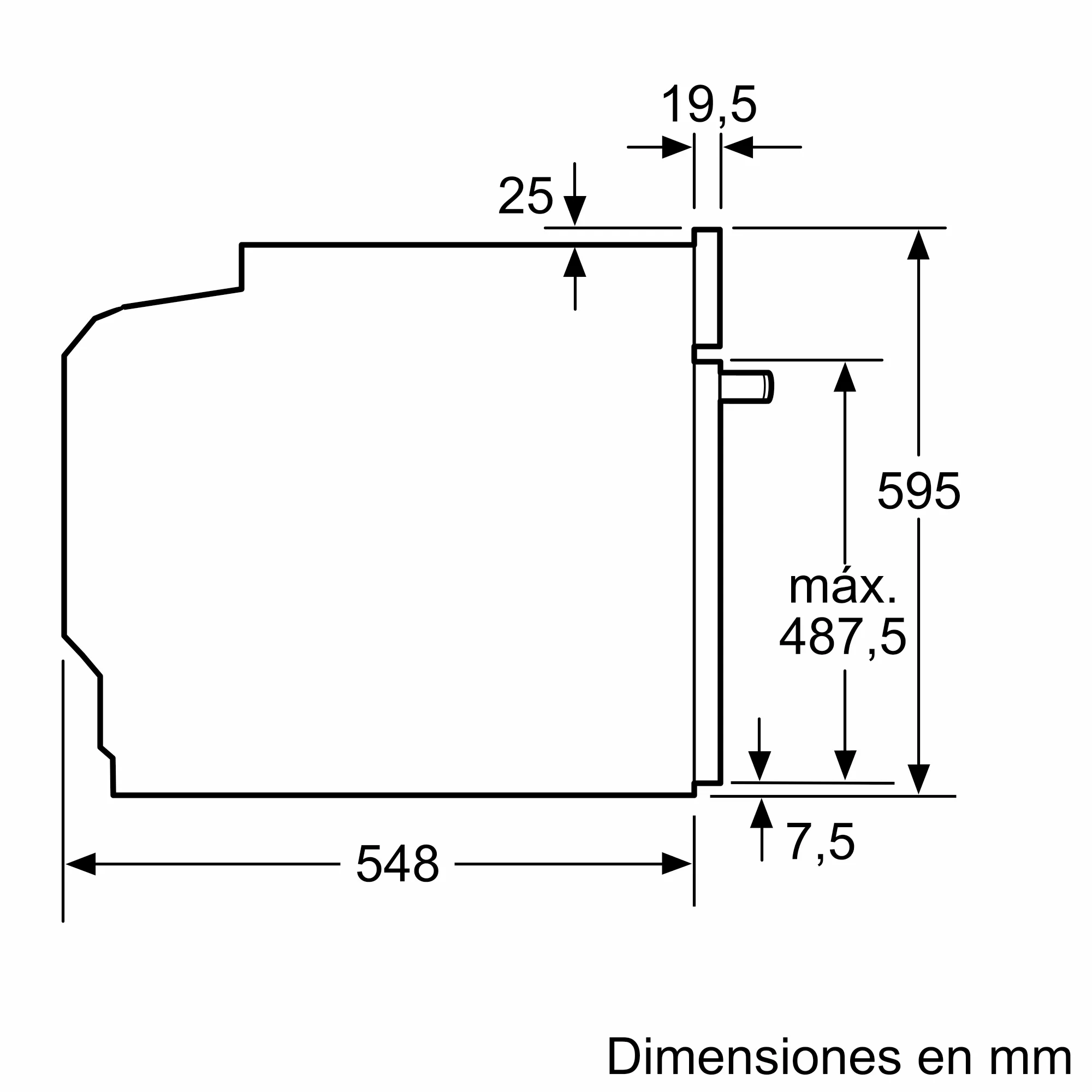 HBA512ES0 FOUR ENC BOSCH 60CM Electrique Ventilé Série 4 - 4