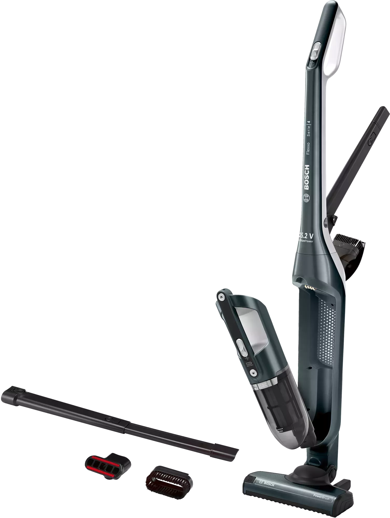 BCH3ALL25 ASPIRATEUR BOSCH 2 en 1 BALAI GRIS 4L 25V Série 4 - 2