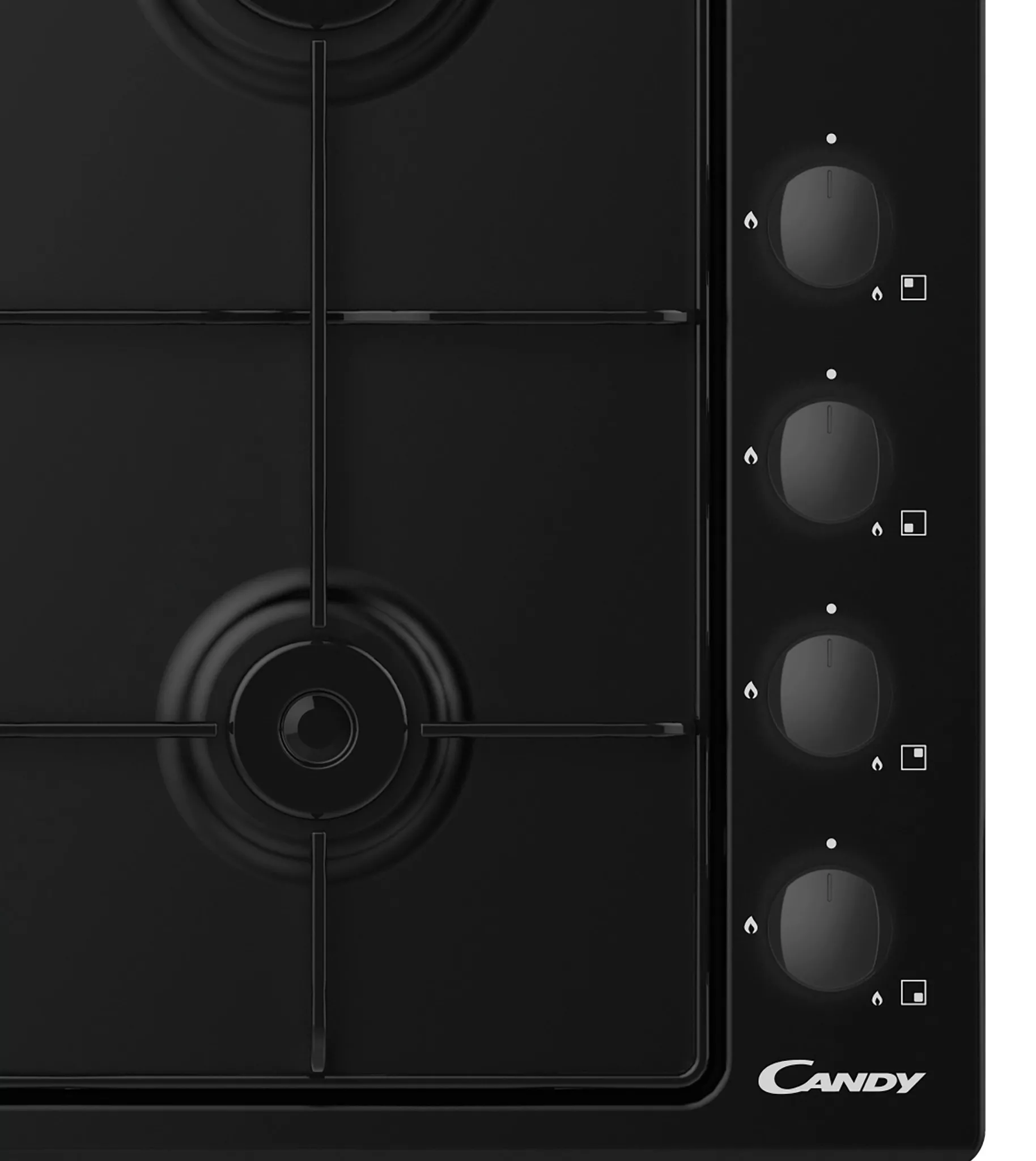 CHW6BLB PLAQUE CANDY 4 FEUX 60CM EMAILLEES NOIR - 2