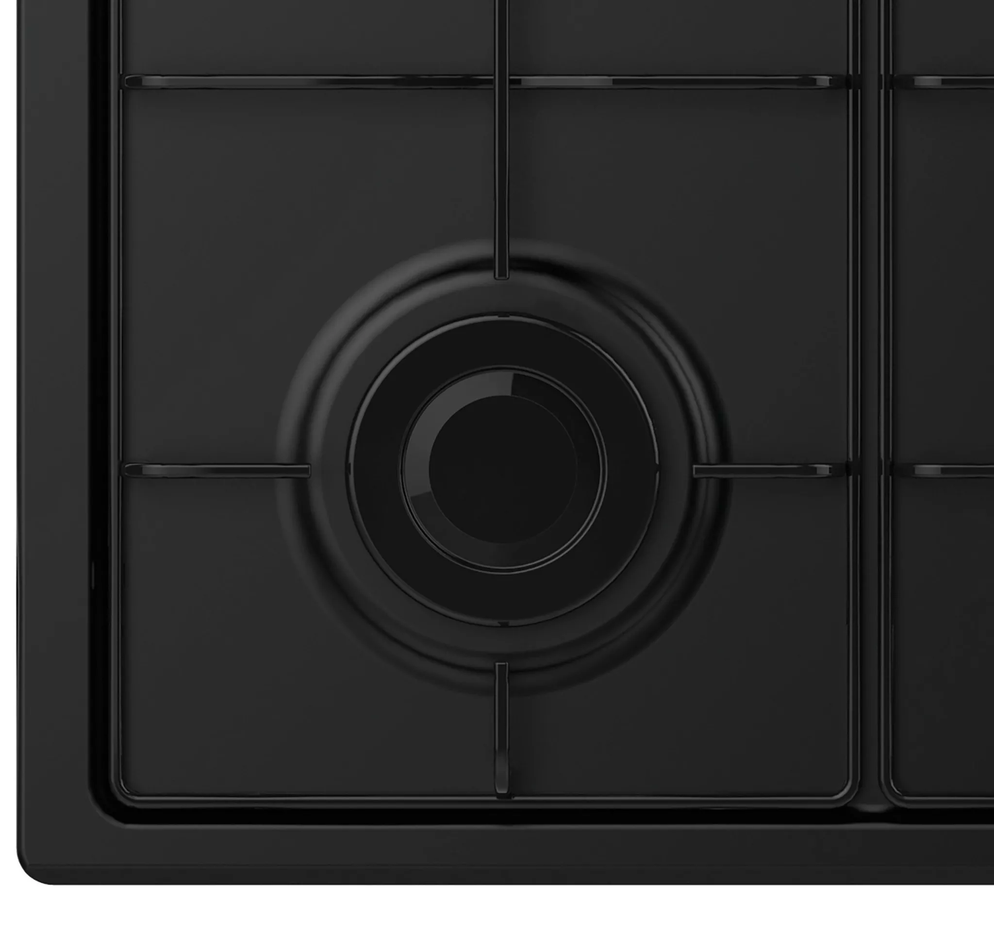 CHW6BLB PLAQUE CANDY 4 FEUX 60CM EMAILLEES NOIR - 1