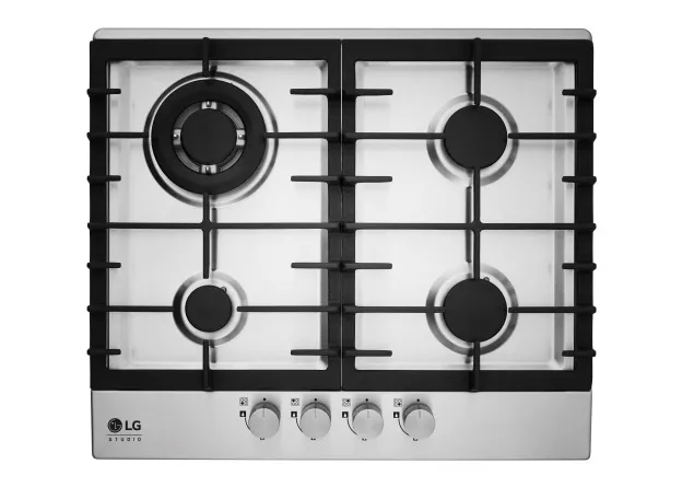 HU641DAG PLAQUE LG 60cm INOX ( double Feux ) - 1