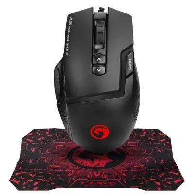 Marvo  M355 + G1 Marvo Combo Kit Souris + Tapis Gaming Marvo - 1