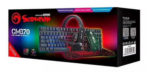 Marvo CM370 pack Gaming Scorpion Marvo CM370 4 en 1 - 1
