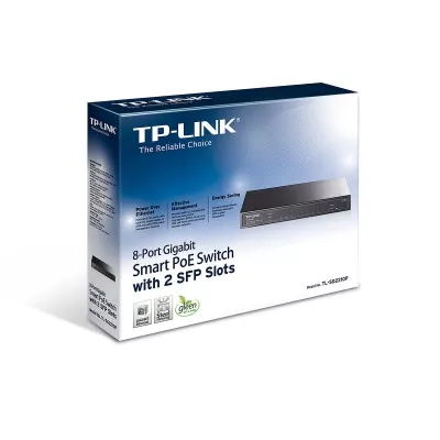 TL-SG2210P Switch TP-LINK 8 Ports Gigabit + 2 Ports SFP - 0