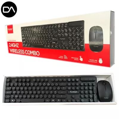 MARVO DCM002WE Clavier Souris MARVO DCM002WE BK sans fils - 0