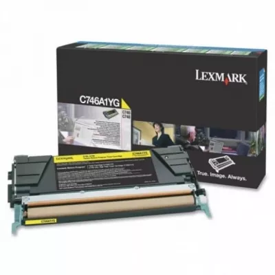 C746A1YG Toner laser Lexmark Yellow Original C746A1YG - 0