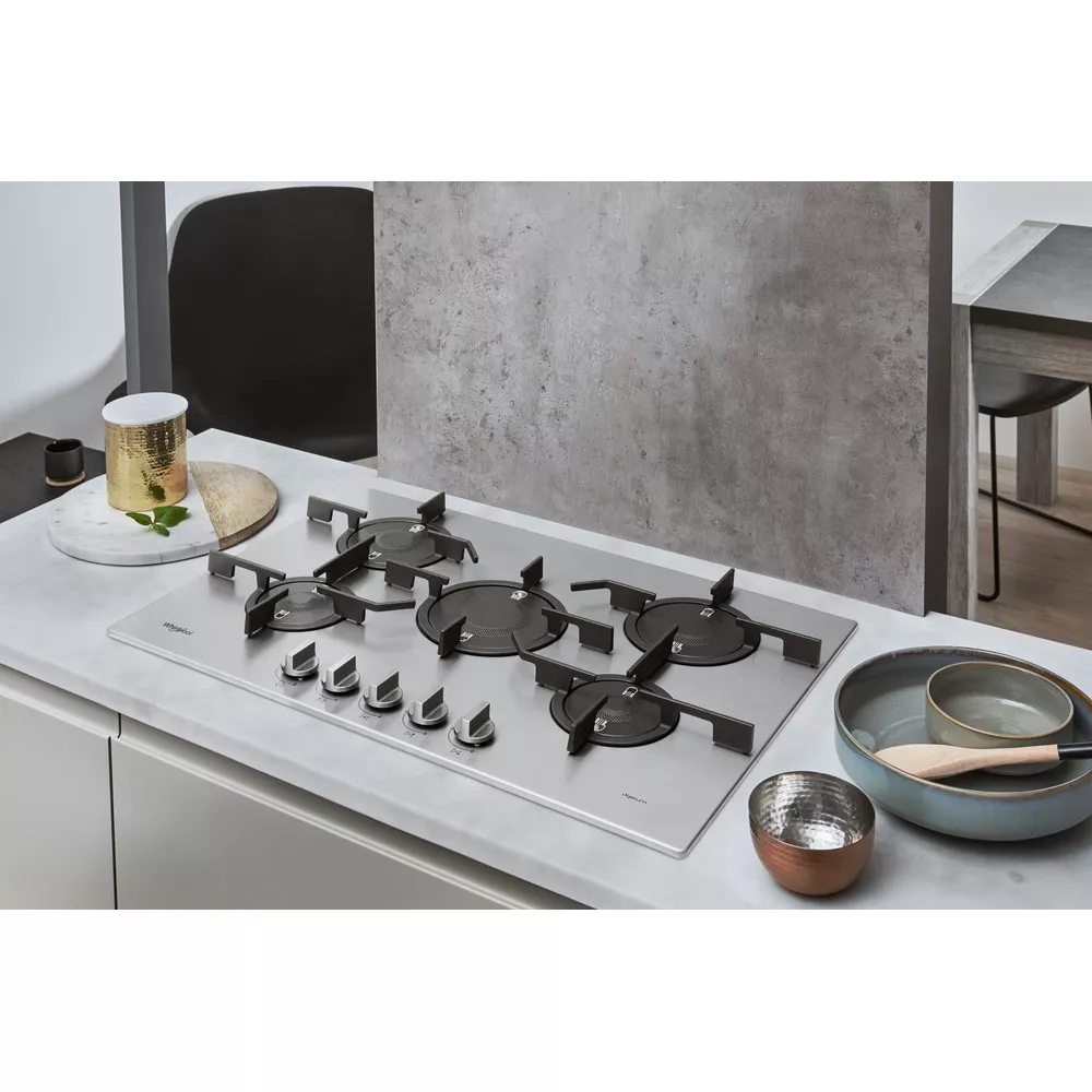 PMW75D2/IXL PLAQUE WHIRLPOOL 75CM INOX 5 FEUX FONT IXELIUM - 5