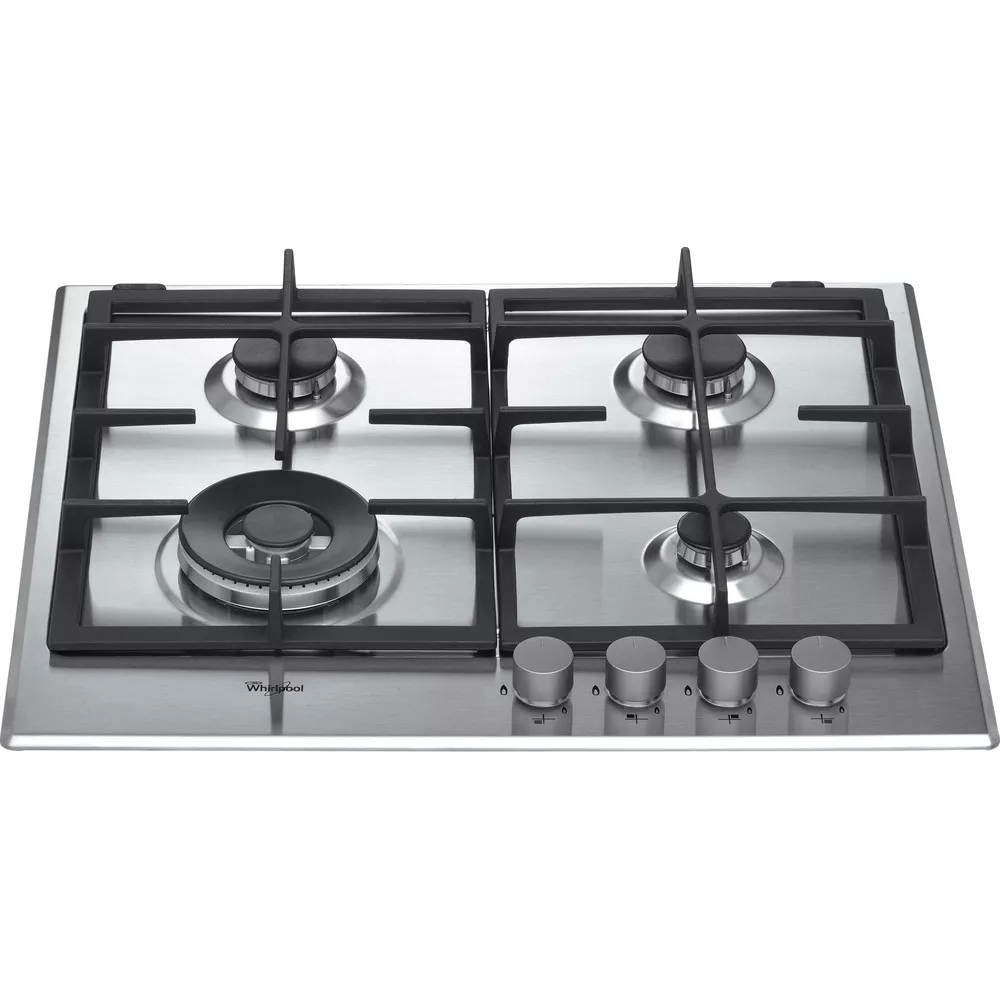 GMA6422/IX PLAQUE WHIRLPOOL 60CM INOX 4 FEUX AVEC FONT/FFD - 1