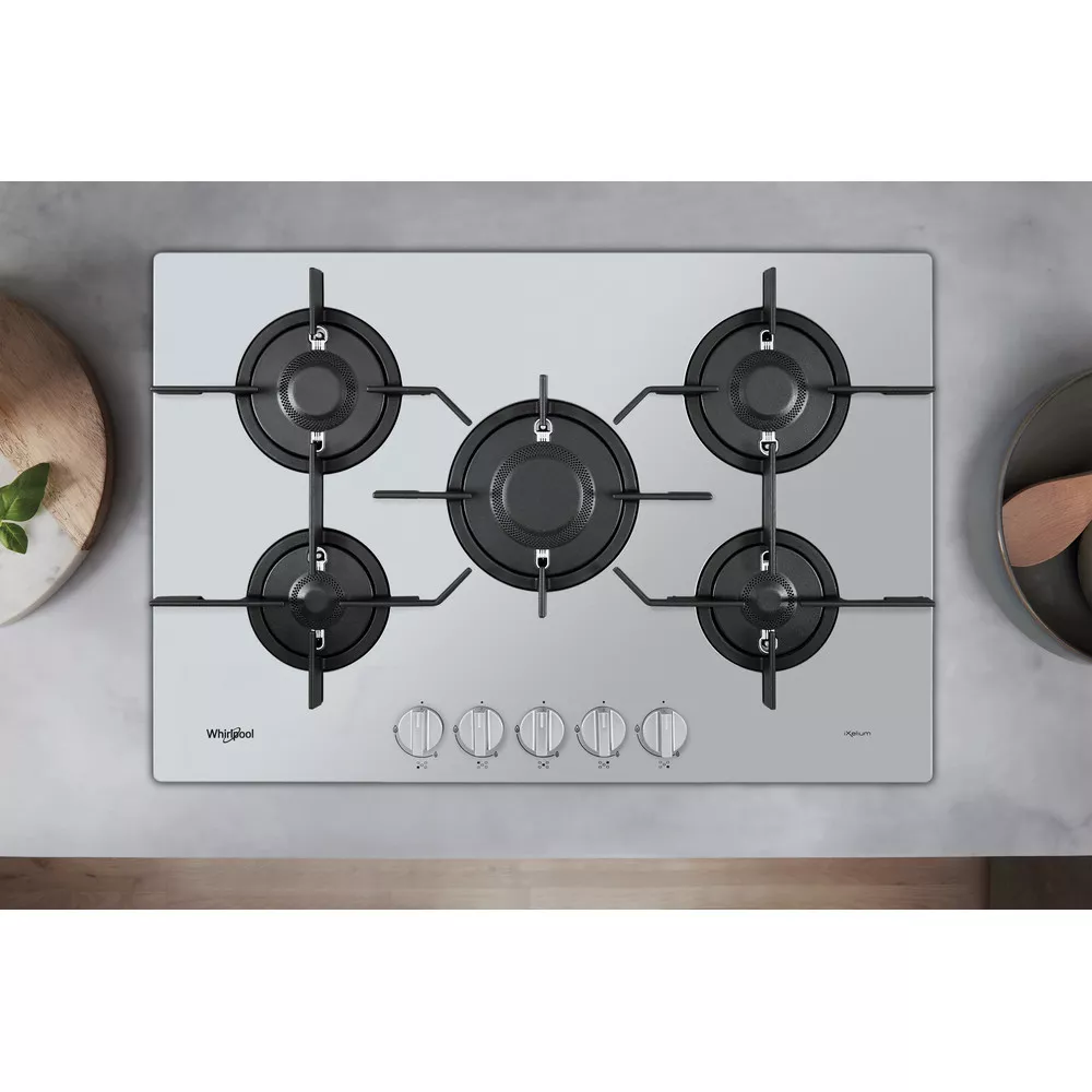 PMW75D2/IXL PLAQUE WHIRLPOOL 75CM INOX 5 FEUX FONT IXELIUM - 4