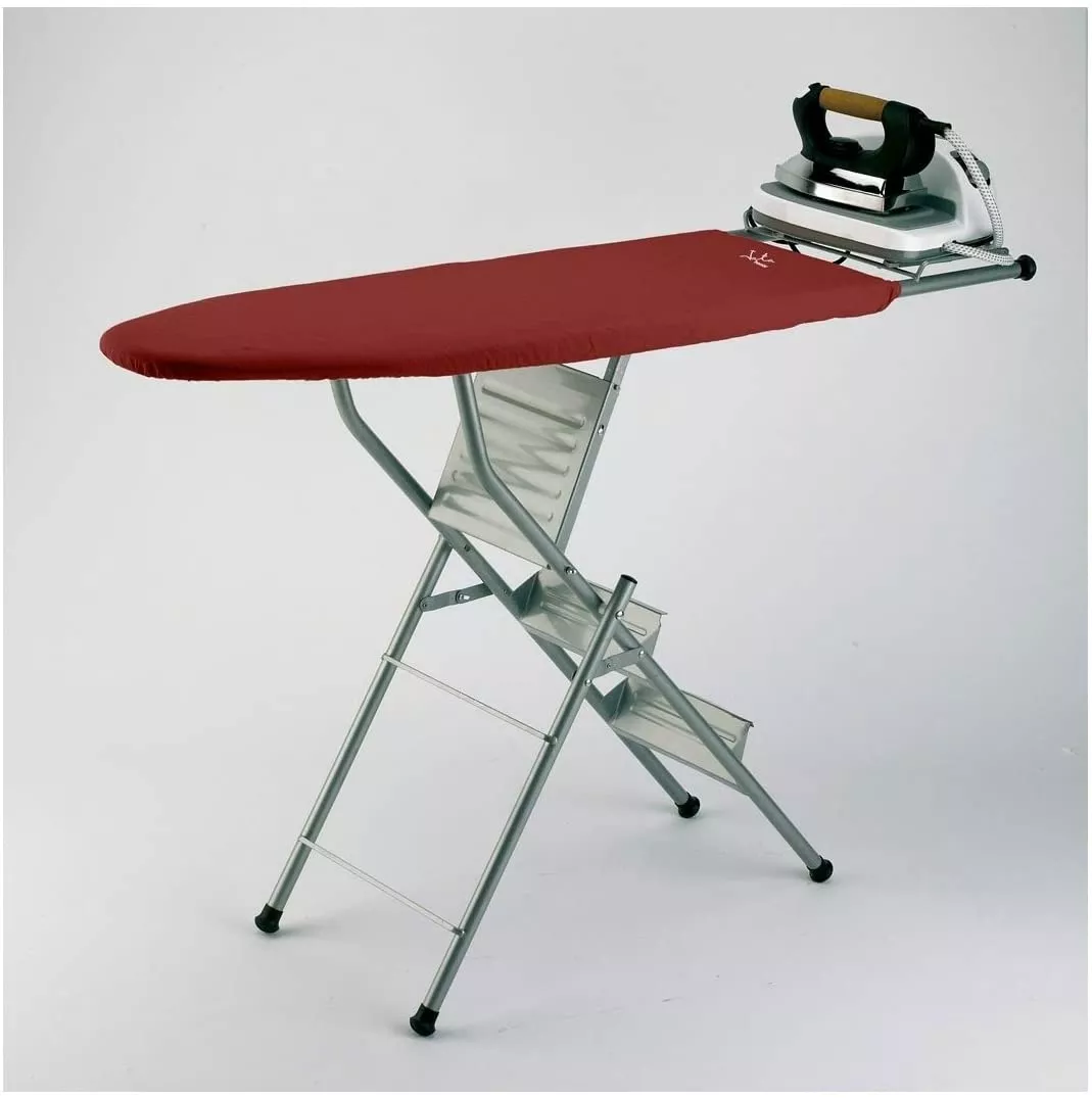 848S TABLE A REPASSER JATA ESCABEAU METAL DORÉ HOUSSE - 0