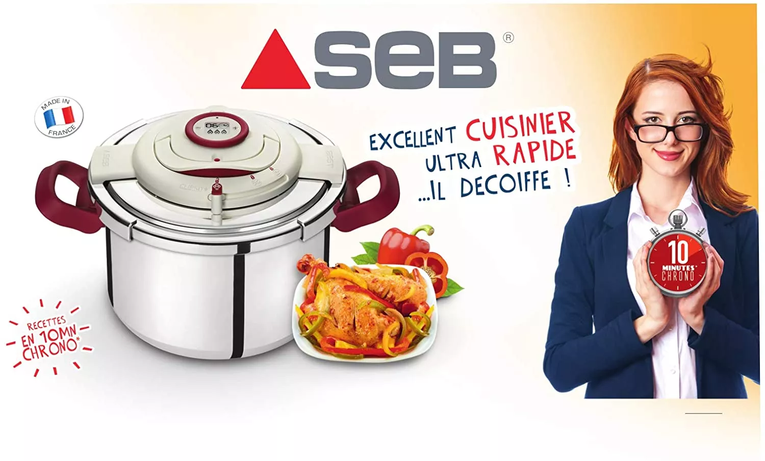 P4410706/07 Cocotte Minute SEB Clipso 6L + Précision - 8