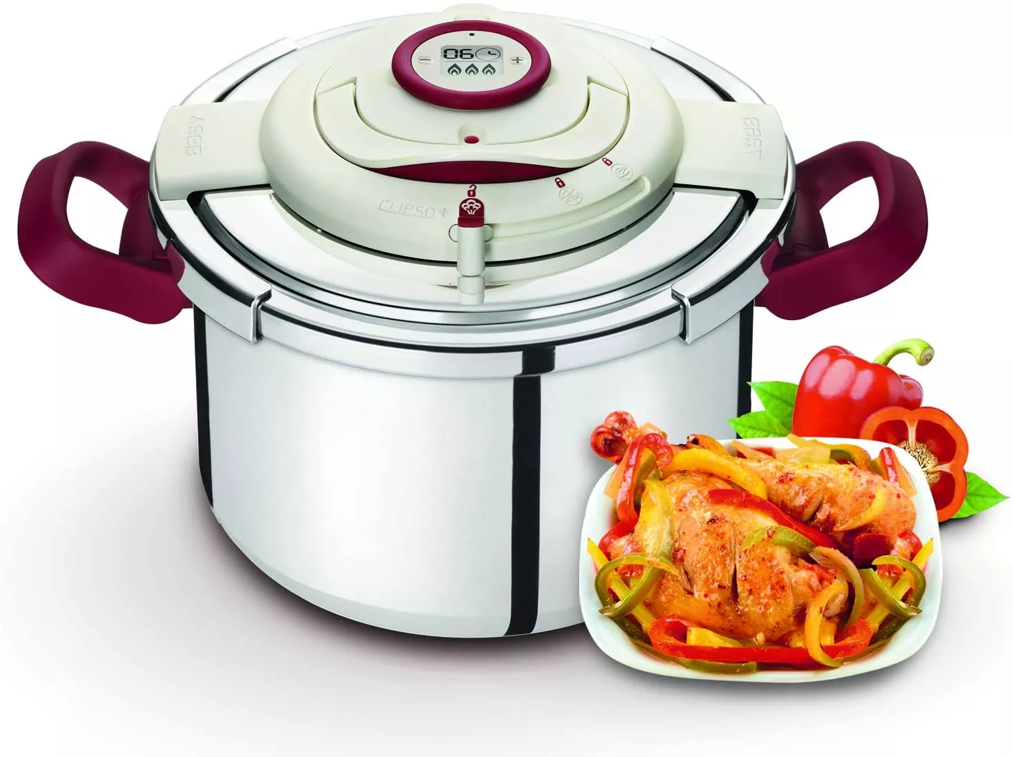 Autocuiseur Cocotte Minute - Clipso Plus Précision 6L - Gris/Rouge - Prix  en Algérie