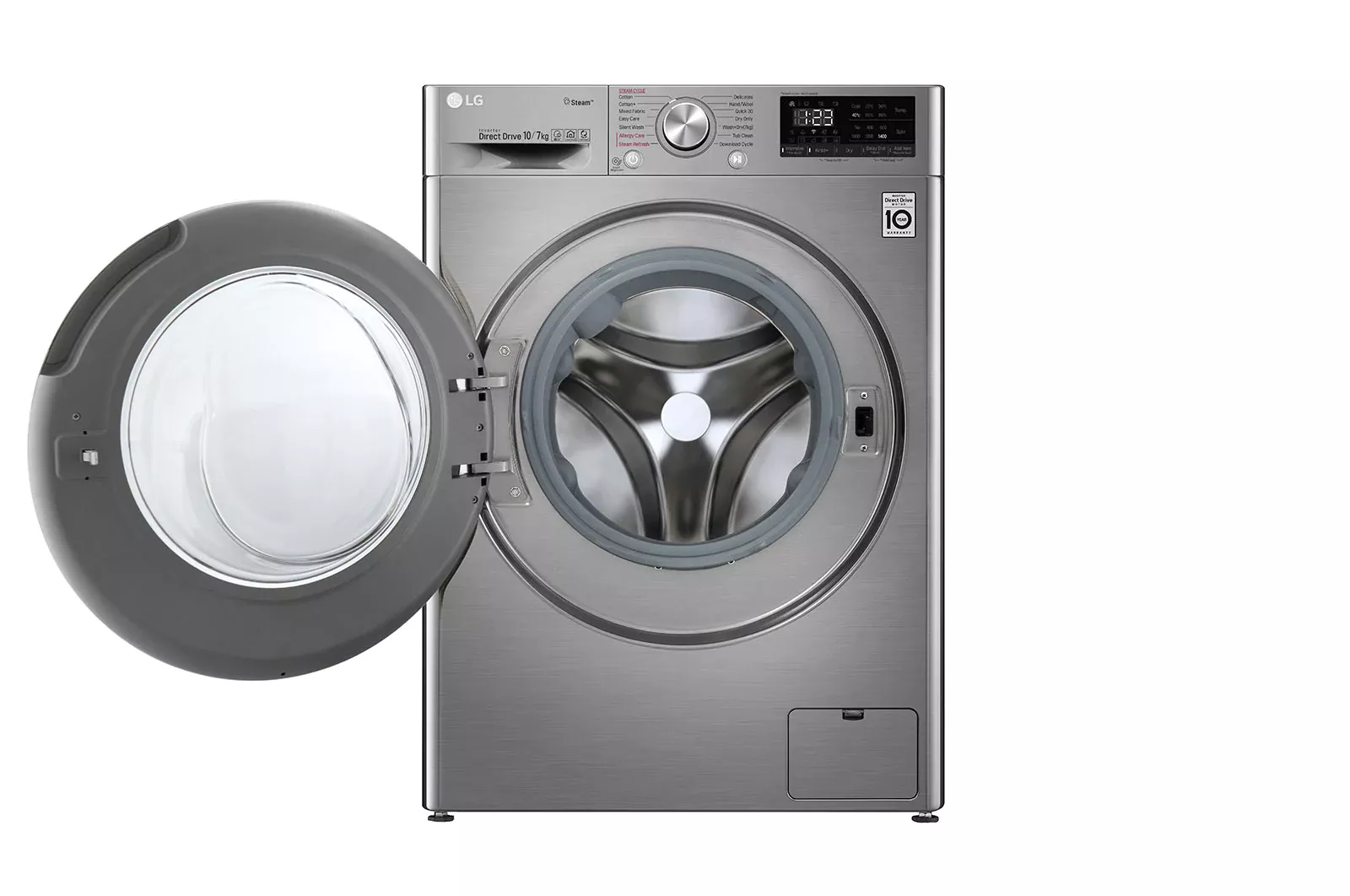 F4V5RGP2T MACHINE A LAVER LG 10.5KG/7KG AVEC SECHAGE SILVER - 1