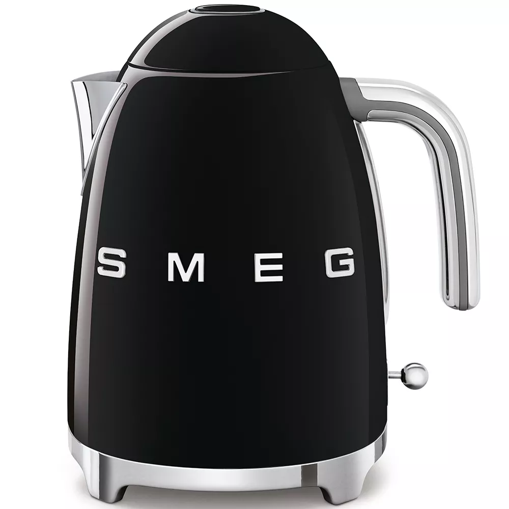 KLF03BLEU BOUILLOIRE SMEG 1.7LT 2400W 7 Tasses Inox Noir - 1