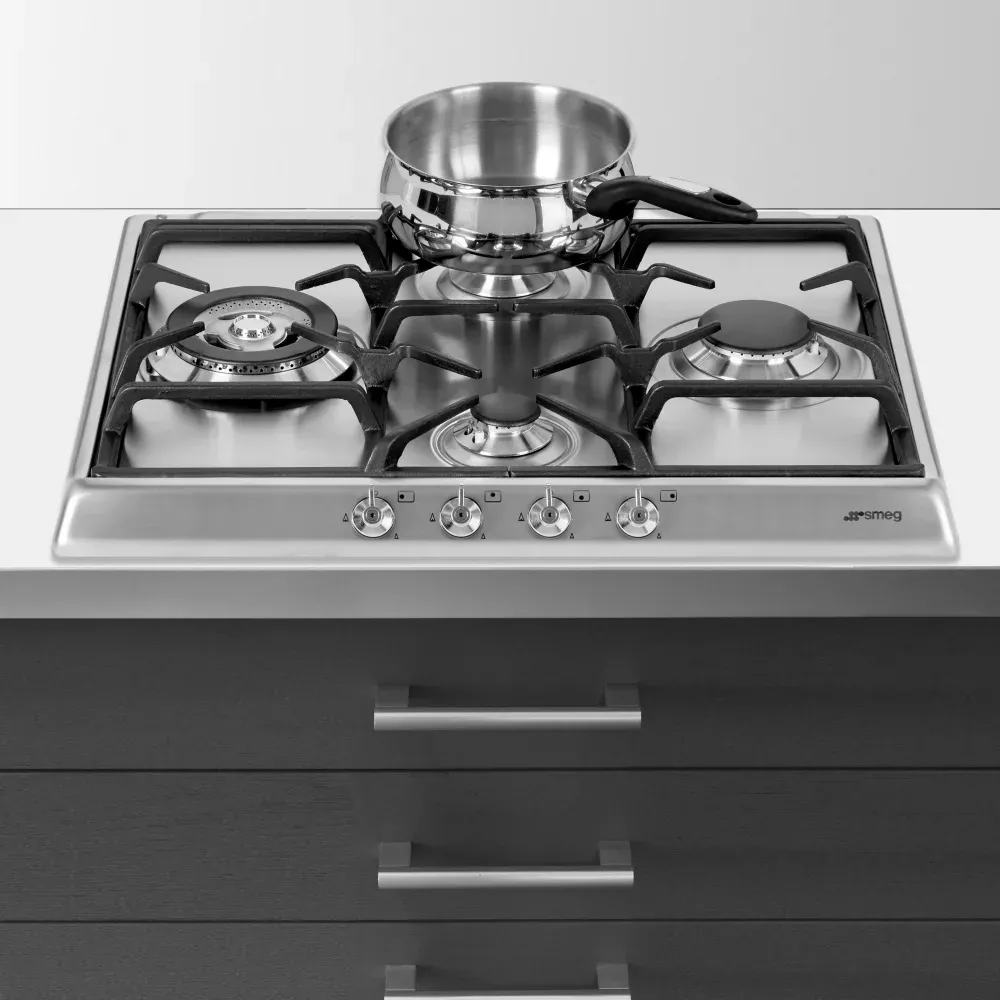 SER60SGH3 PLAQUE SMEG Gaz CLASSICA 60 CM INOX 4 FEUX - 1
