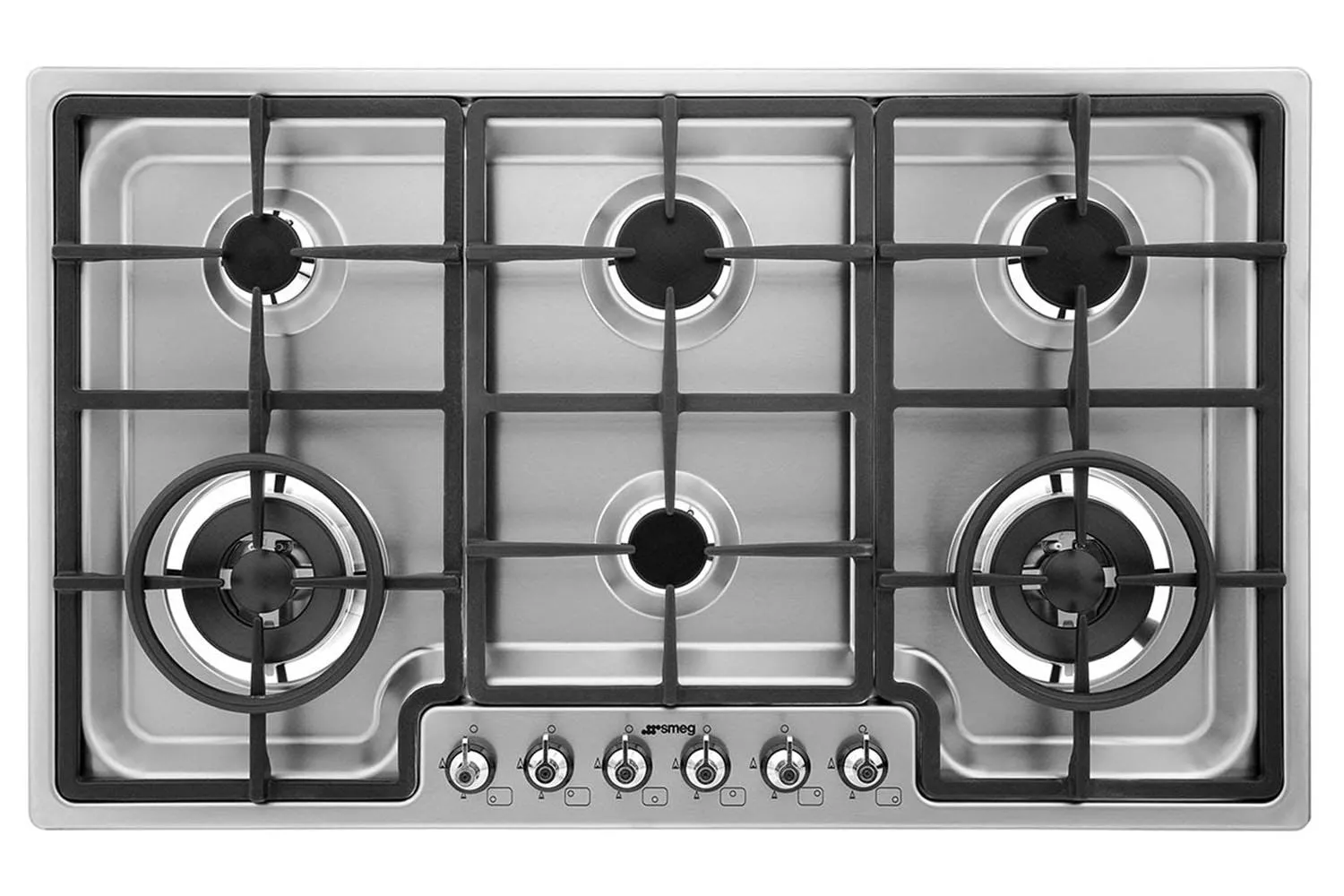 PGF96 PLAQUE SMEG Gaz CLASSICA 90 CM INOX 6 FEUX - 0