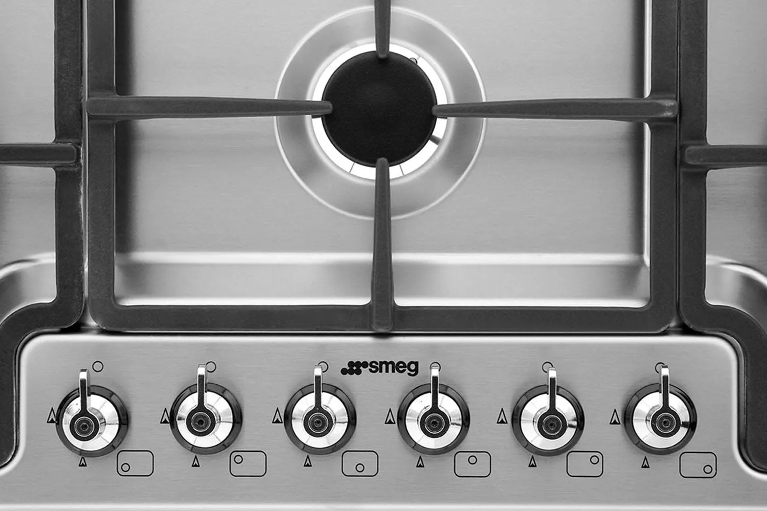PGF96 PLAQUE SMEG Gaz CLASSICA 90 CM INOX 6 FEUX - 2