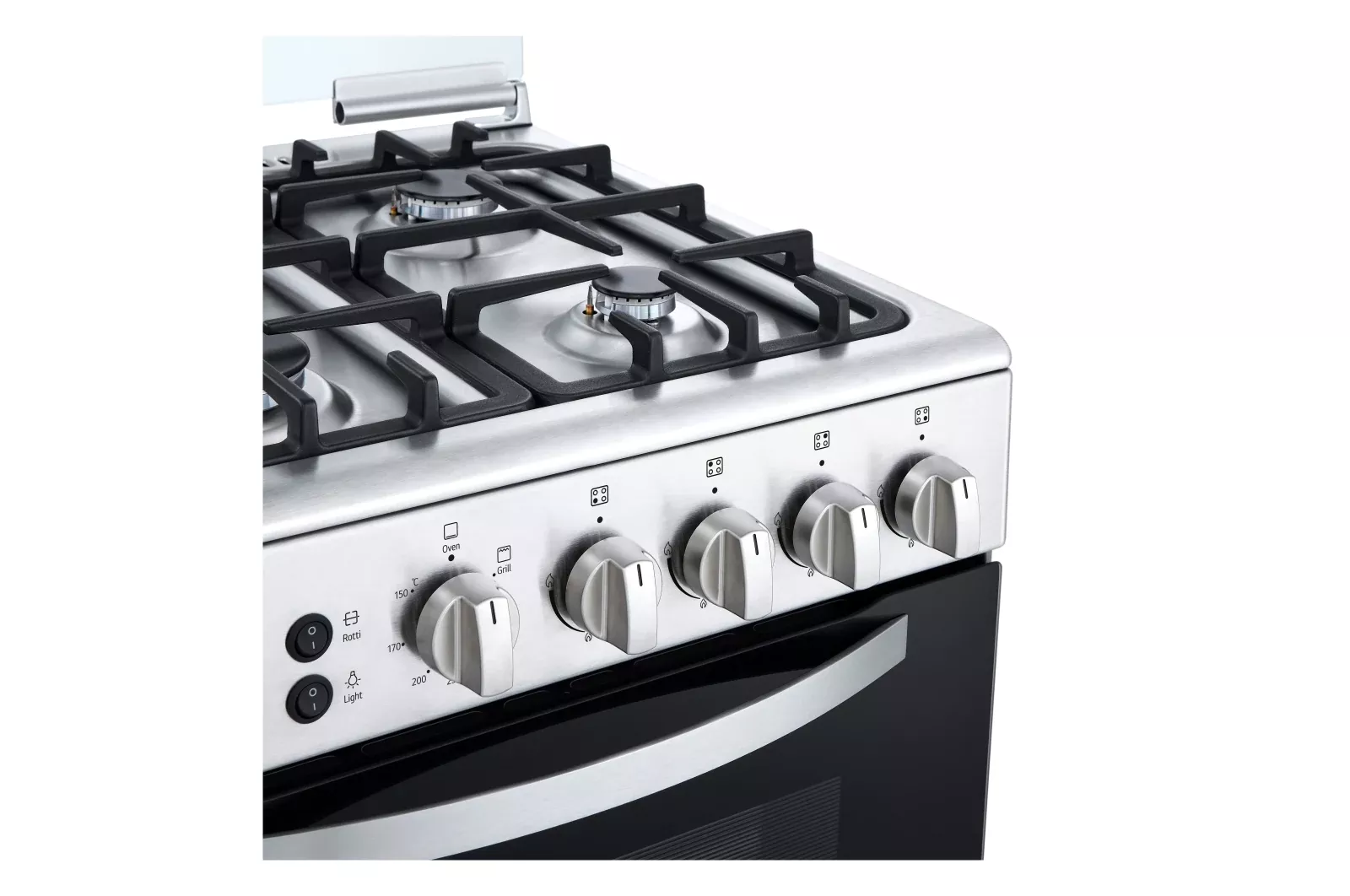 FA211RMA CUISINIERE LG 4 FEUX INOX 60 Cm Four + Grill - 5