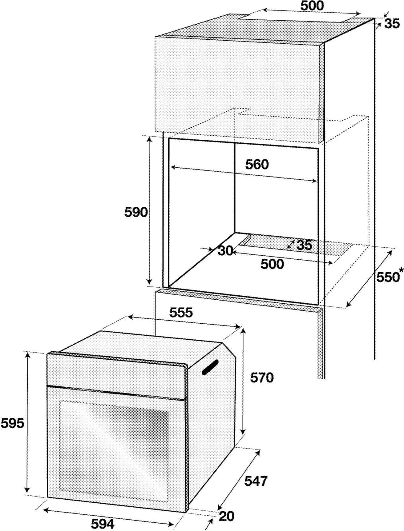 BIR25400XMS FOUR BEKO ENC ELEC VENTILE 12 FONCTIONS ECRAN - 6