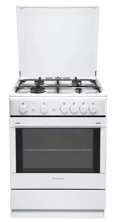 A6GGC1E X EX CUISINIERE ARISTON INOX 60CM CATALYSE GAZ/GAZ - 0