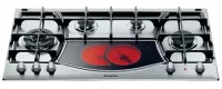 PLAQUE ARISTON MIXTE Inox/Vitrocéra 4 Gaz / 1 Elec
