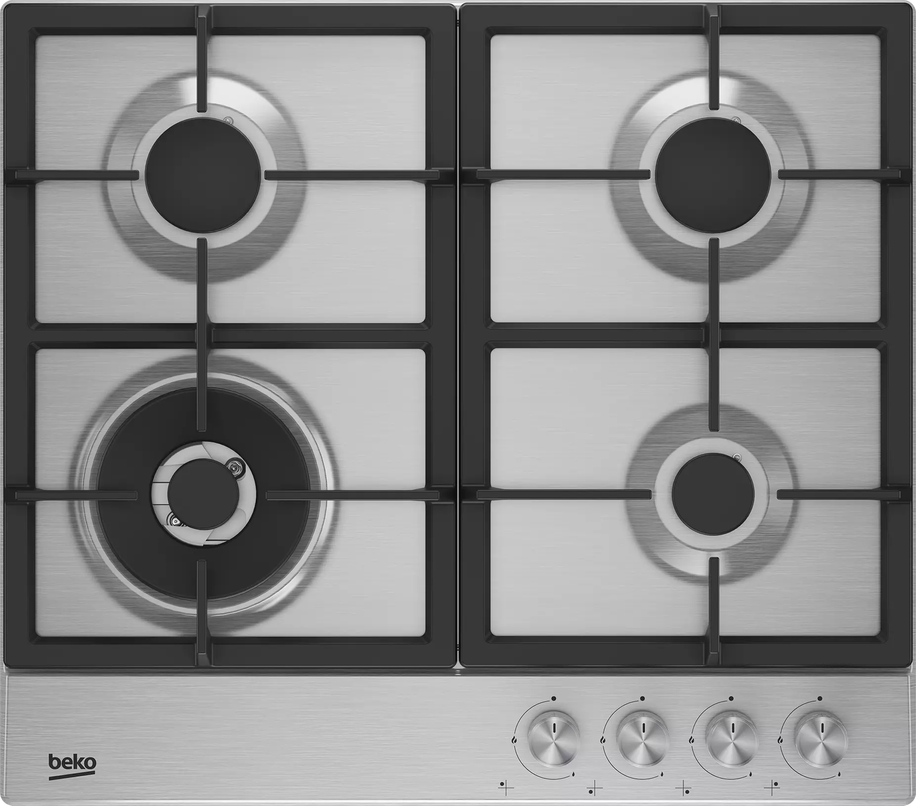 HIAW64225SX PLAQUE BEKO 3F+1WOK ALLUMAGE INTG THERMO FONTE - 0