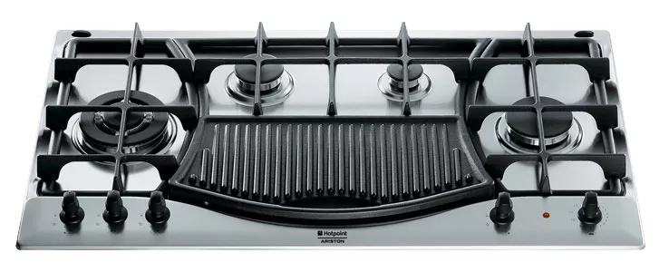 PH941MSTBGH/HA PLAQUE ARISTON 90CM INOX 4 ZONES GAZ + 1 ZONE ELEC - 0