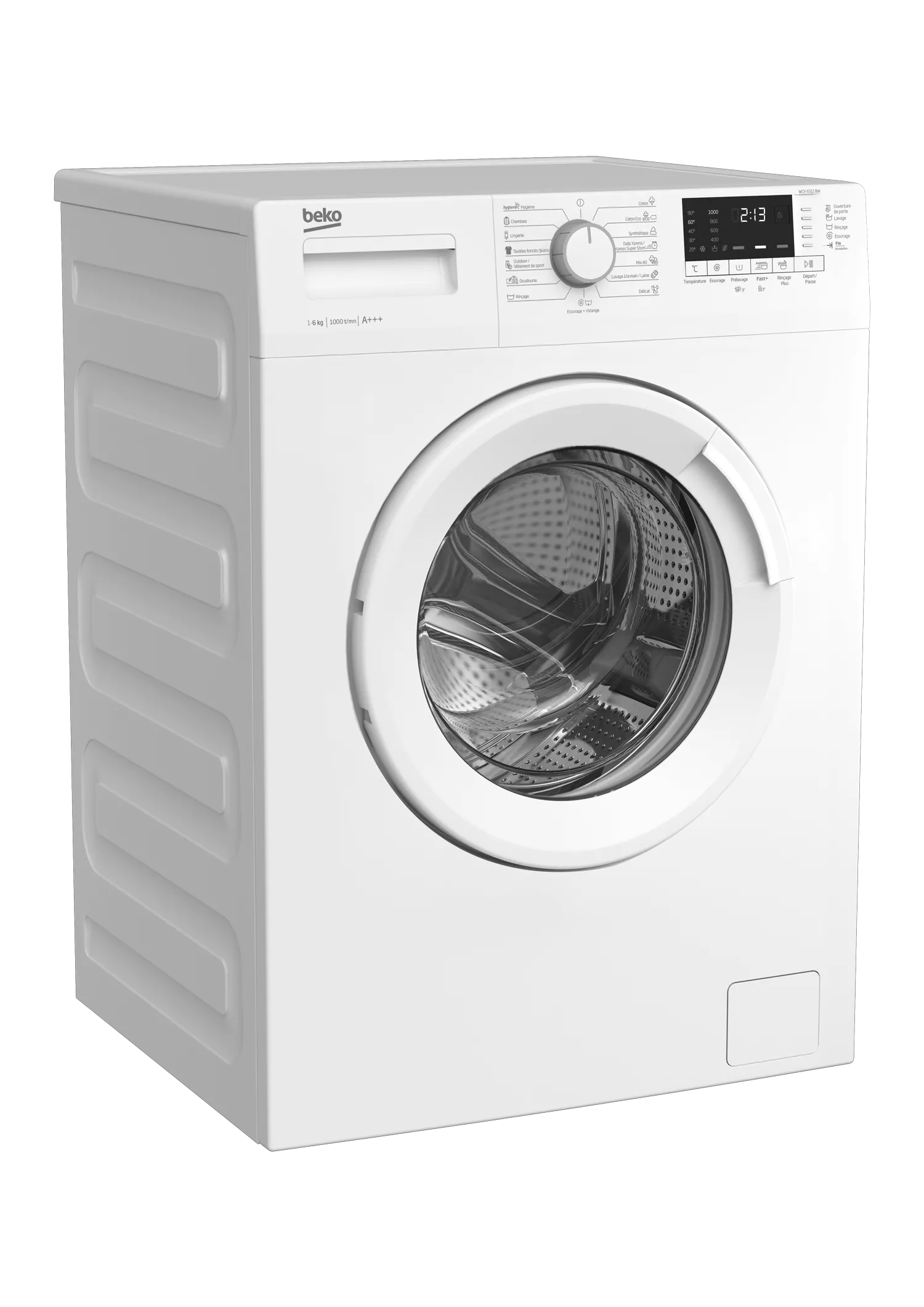 WUE6512XWW MACHINE A LAVER BEKO 6KG 1000 TOURS A+++ BLANCHE - 1