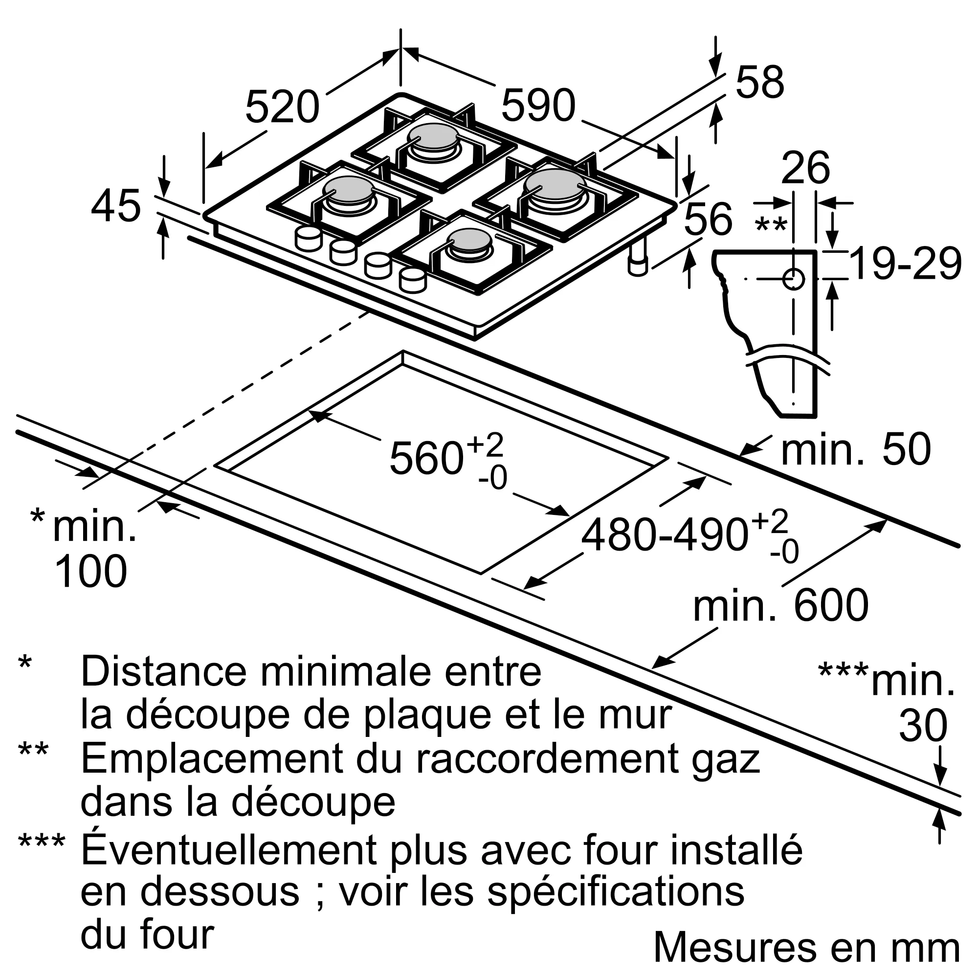 EP6A6PB20 PLAQUE SIEMENS 60CM EN VERRE TREMPE iQ500 - 8