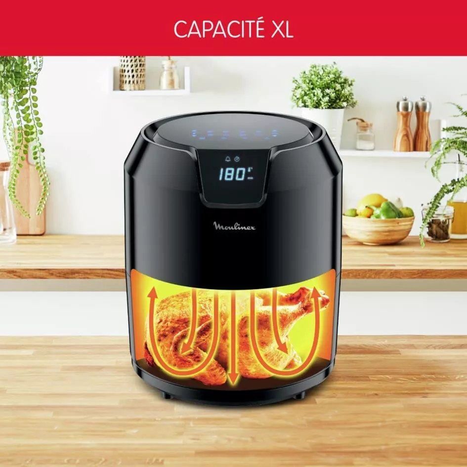 EZ401810 Friteuse Moulinex Sans Huile Capacité XL 4,2 L - 2