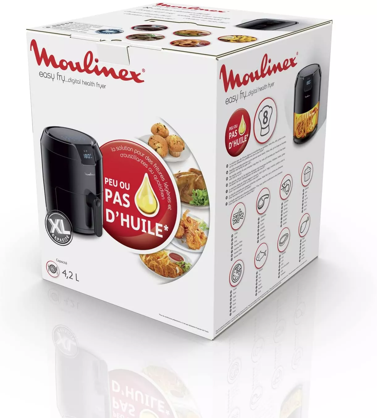 EZ401810 Friteuse Moulinex Sans Huile Capacité XL 4,2 L - 7
