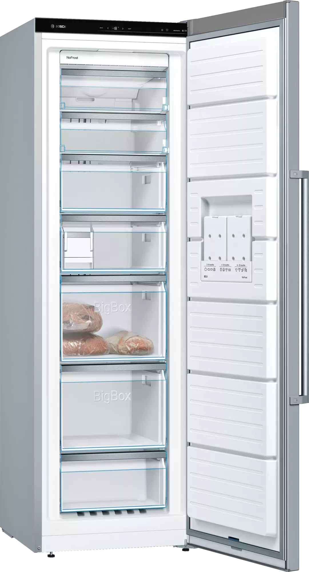 GSN36AI31U Congélateur Bosch TWIN 255L 7 tiroirs Inox Série 6 - 1