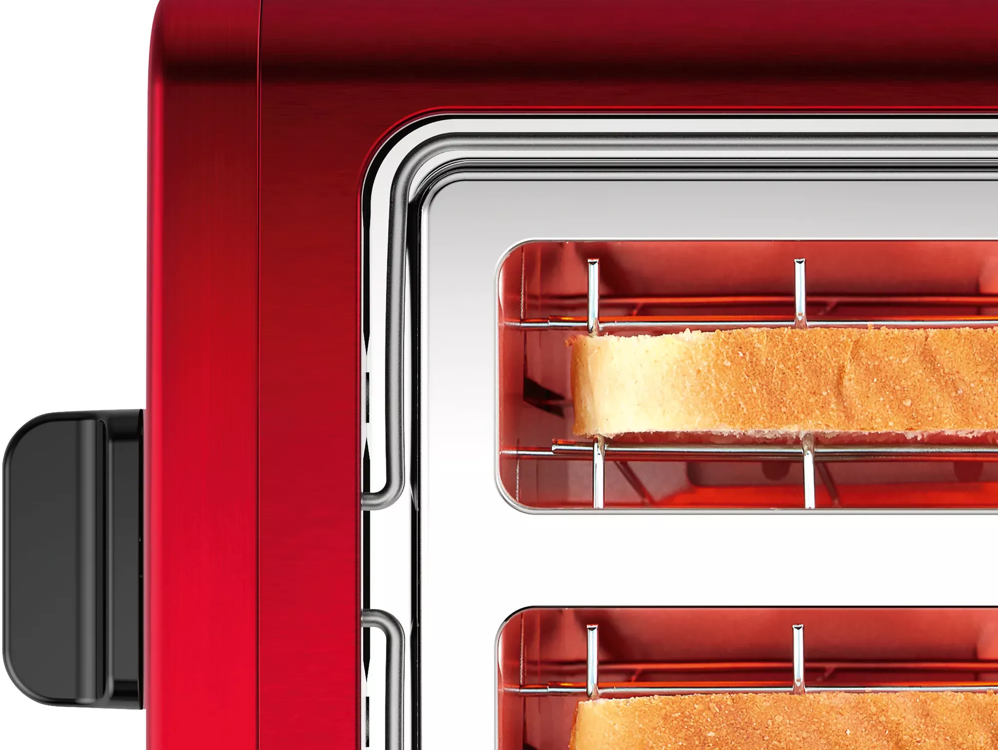 TAT3P424 GRILLE PAIN BOSCH 2U CENTRAGE 970 W ROUGE INOX - 5