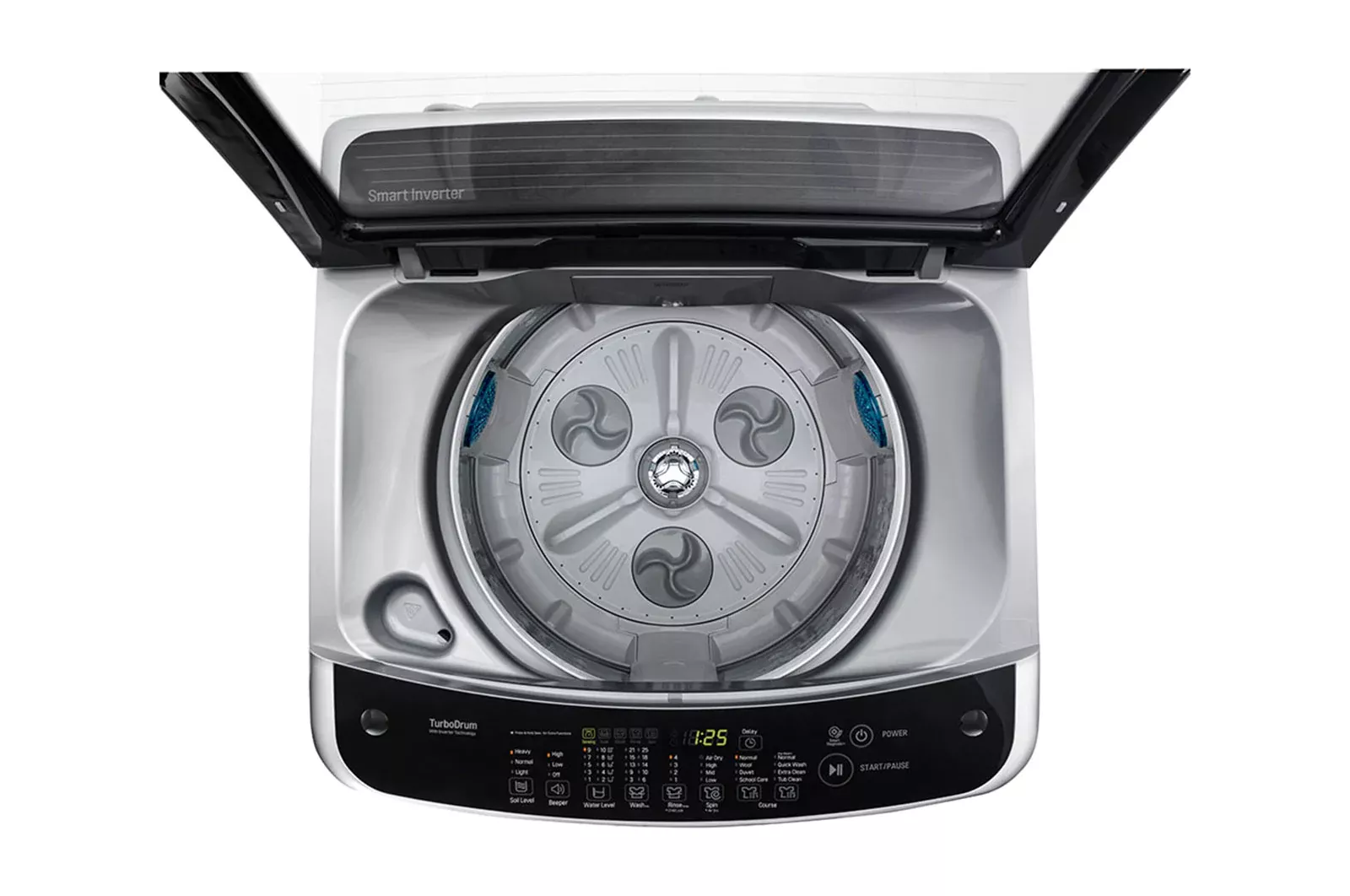 T1688NEHTE MACHINE A LAVER LG 16 KG TOP LOADER GRIS - 5
