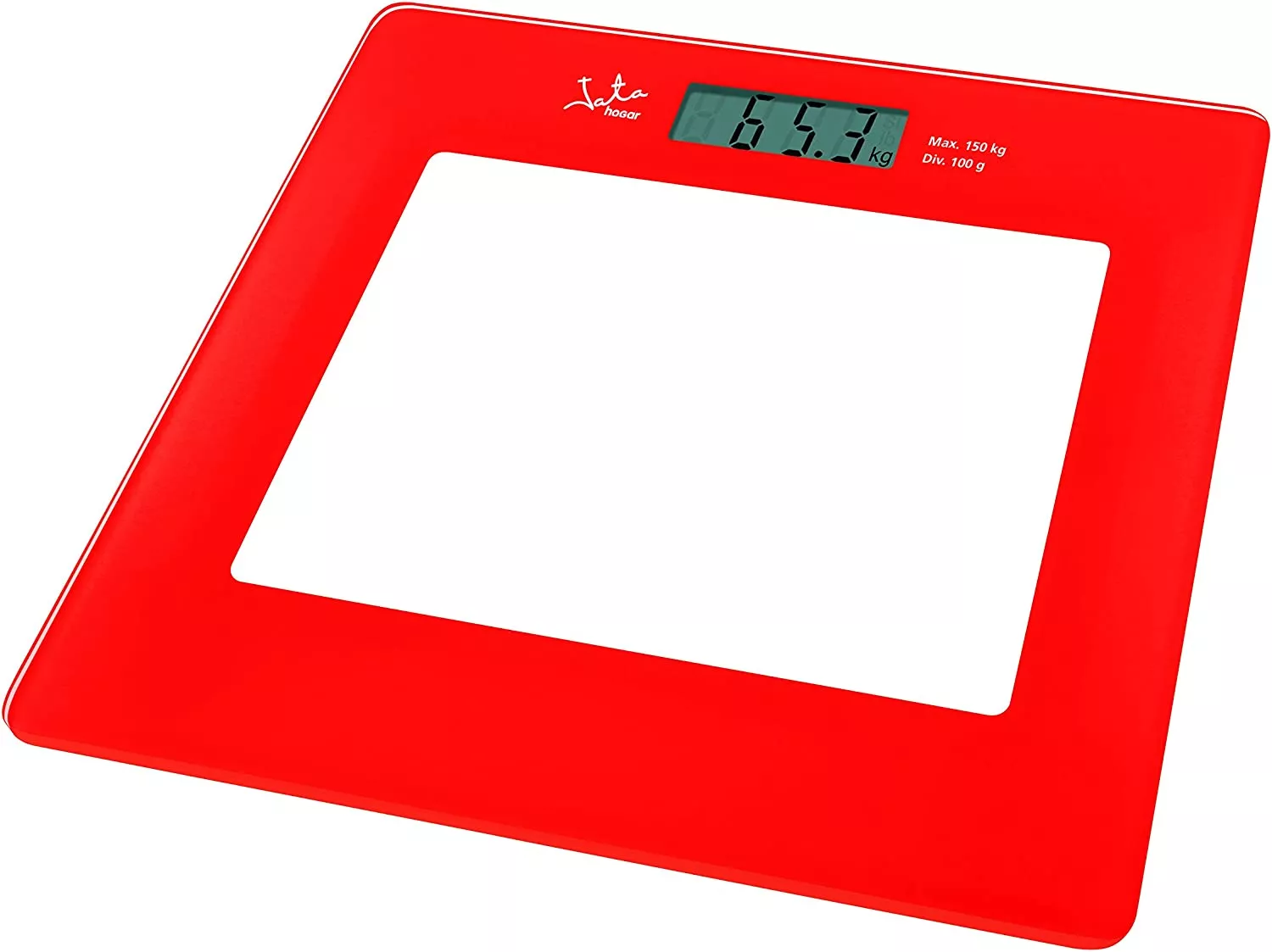 290R PESE PERSONNE JATA EN VERRE ROUGE LCD 150KG - 0