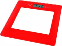 PESE PERSONNE JATA EN VERRE ROUGE LCD 150KG