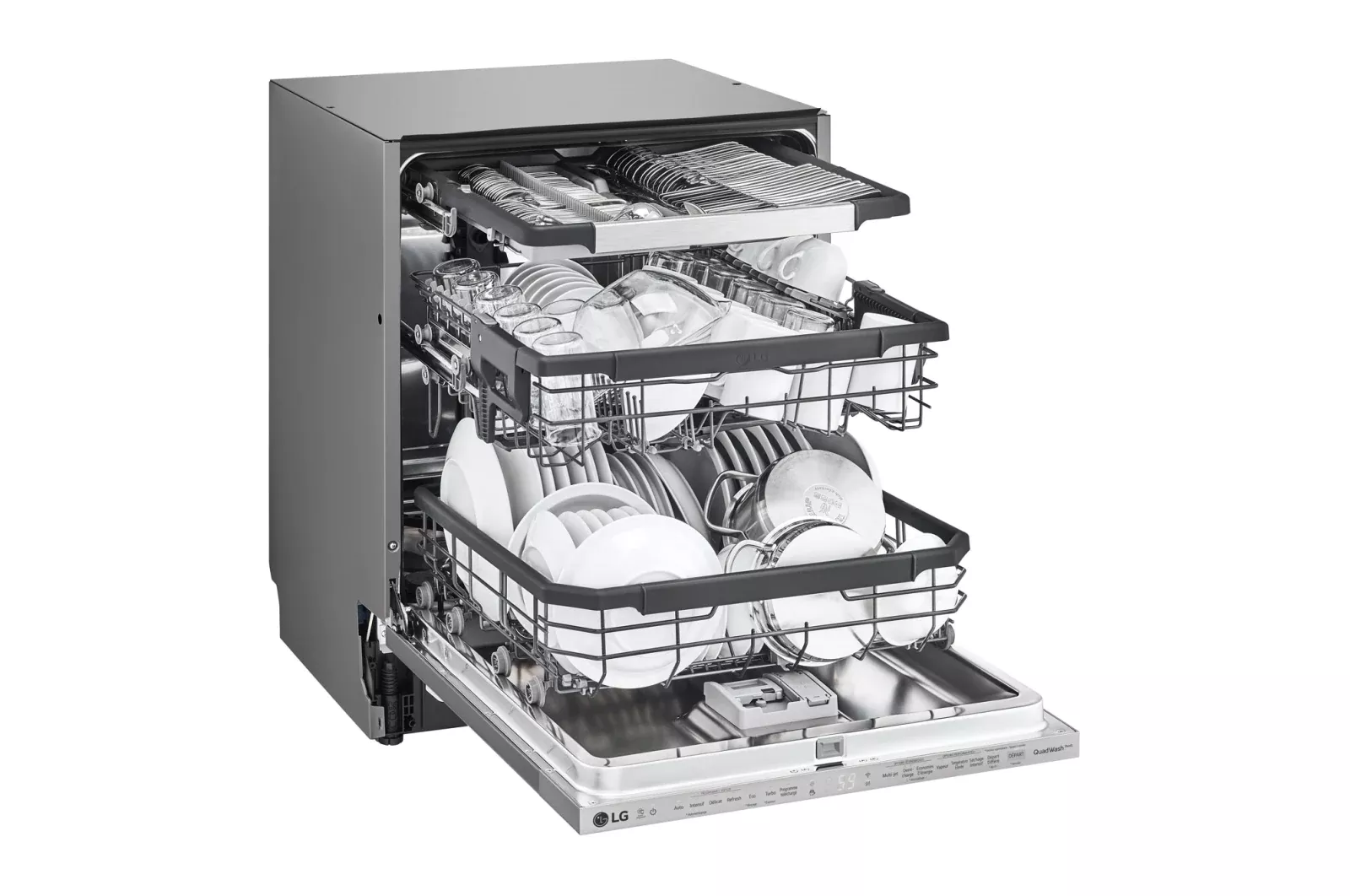DB325TXS Lave vaisselle LG 14C 3T encastré QuadWash Vapeur - 3