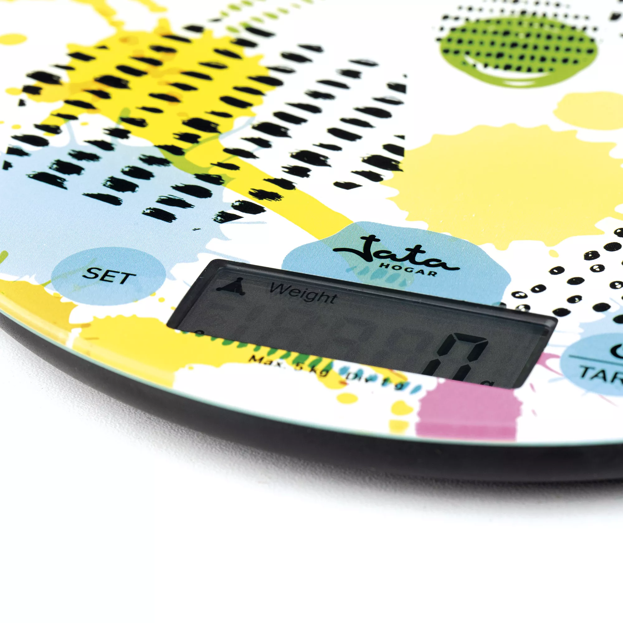 HBAL7240 BALANCE DE CUISINE JATA EN VERRE RONDE LCD - 3