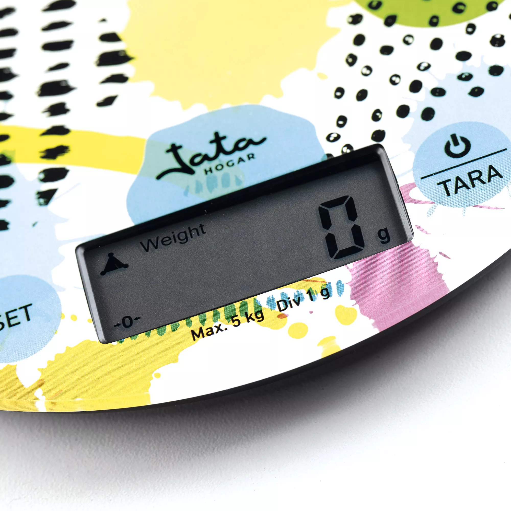 HBAL7240 BALANCE DE CUISINE JATA EN VERRE RONDE LCD - 2