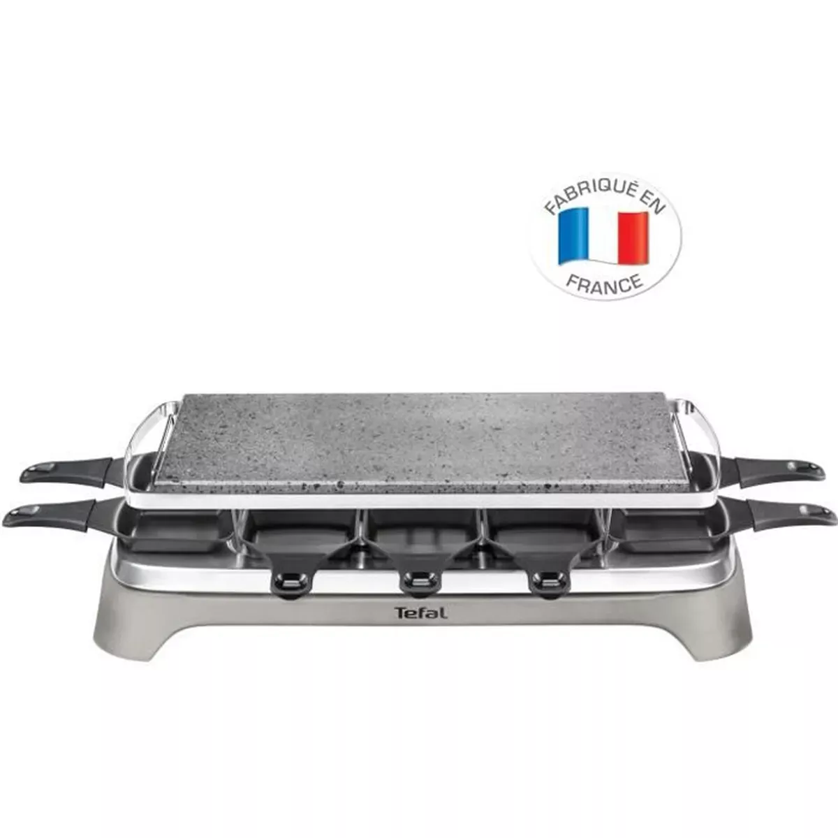 PR457B12 RACLETTE TEFAL INOX 2 EN 1 + PIERRADE 1350W +10 - 1