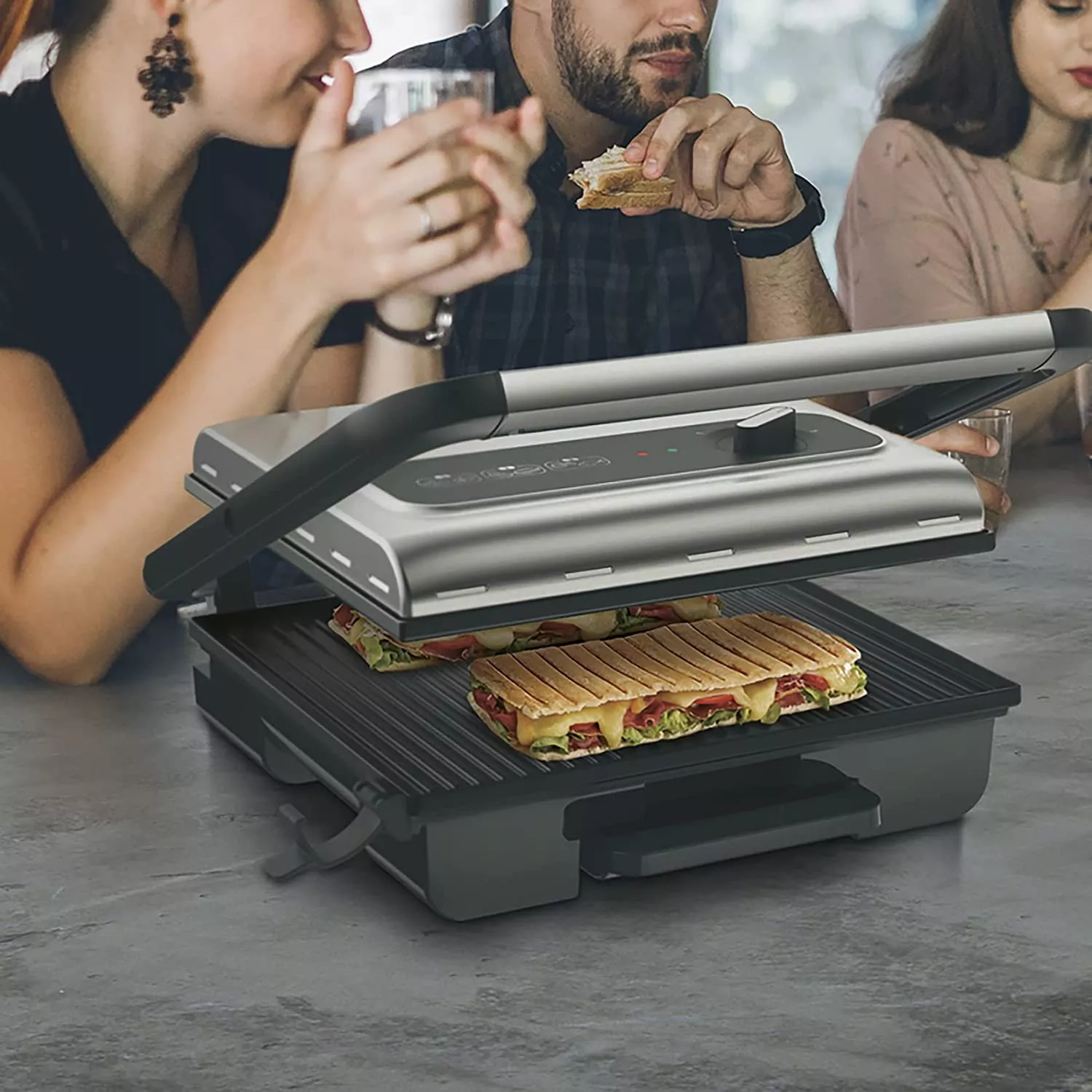 GC242D12 Grille-viande électrique Tefal Inicio Grill 2000W - 7