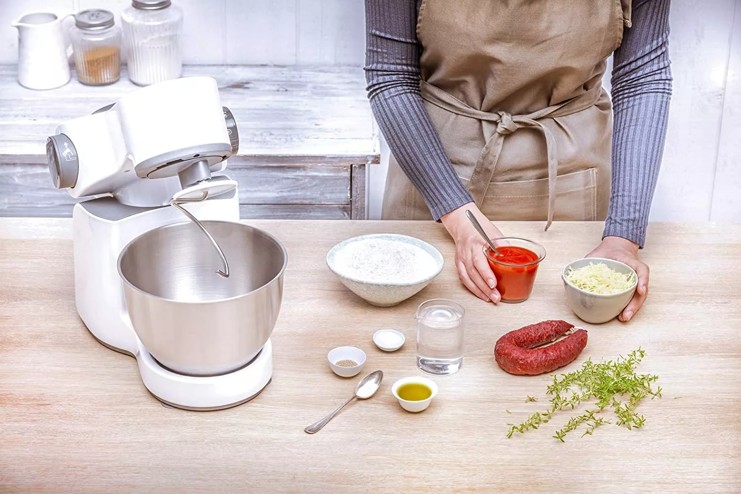QA31011 Petrin MOULINEX multifonction WIZZO BLANC Bol INOX - 12
