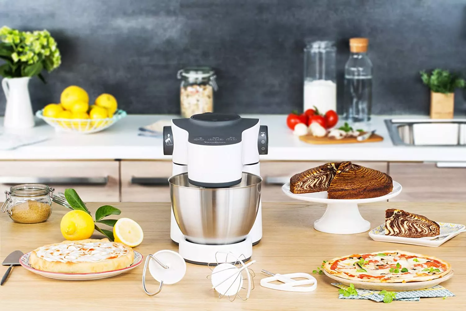 QA31011 Petrin MOULINEX multifonction WIZZO BLANC Bol INOX - 14